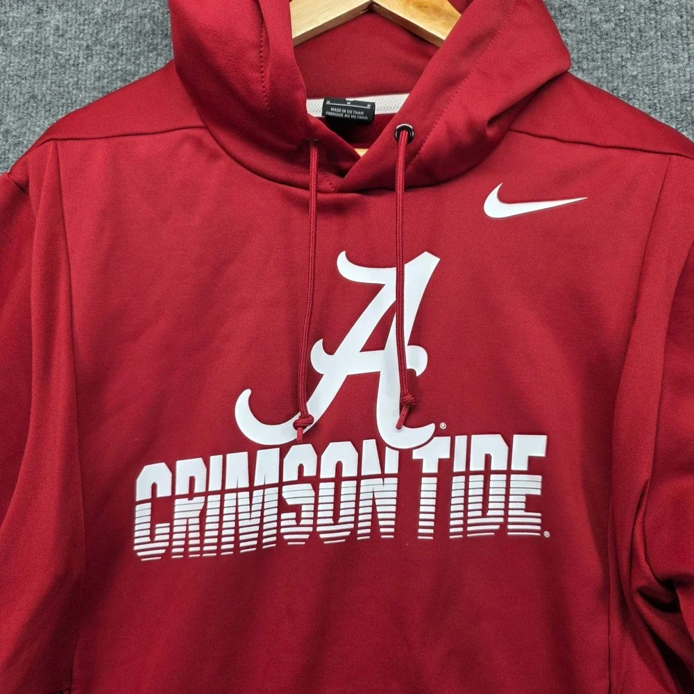 NIKE‎ Alabama Crimson Tide Dri-FIT Hoodie Pullover Men's Medium Red